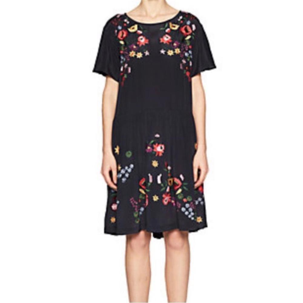 French Connection Embroidered Alice Drape Dress - Picture 3 of 8